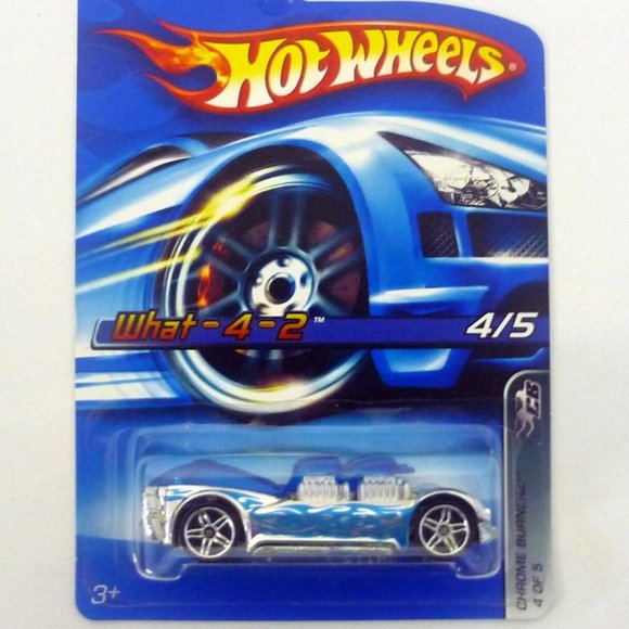 Hot Wheels What-4-2 #069 Chrome Burnerz 4 of 5 Chrome Die-Cast Car 2006 - Picture 1 of 1